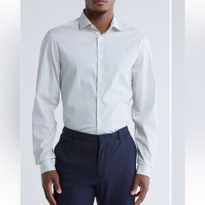 Mens Calvin Klein Dress Shirt NWT Slim Fit Stretch